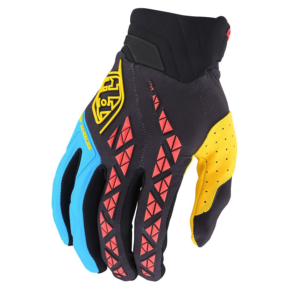 Troy Lee Designs 2024 SE Pro Gloves Solid Black Yellow